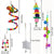 7-Piece Parrot Toy Set – Swing, Suspension Bridge, Ball, Bells, and Cage Accessories