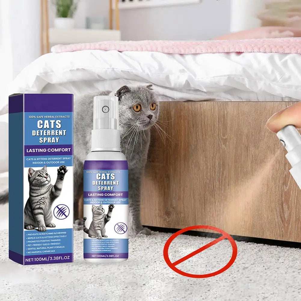 Cat Deterrent Spray for Scratch Protection and Urine Prevention
