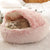 Round Plush Cat Bed – Cozy Hooded Cave for Cats & Small Dogs, Doughnut Bed