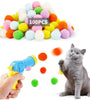 Plush Ball Shooting Gun - Interactive Cat Toy with Mini Pompom Launcher