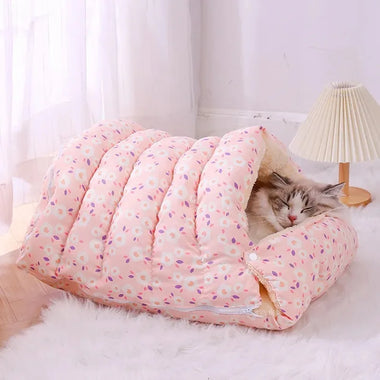 Warm Winter Cat & Dog Beds - Pet Accessories & Cushions