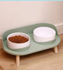 Adjustable Height Double Bowls Feeder for Cats & Dogs - Elevated Feeding Dish