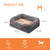 Orthopedic Dog Bed with Bolster, Foam, and Removable Cover (L-3XL)