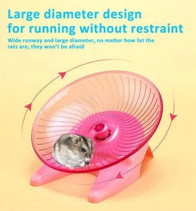 Transparent Anti-Slip Hamster Running Wheel - Indoor Exercise Toy