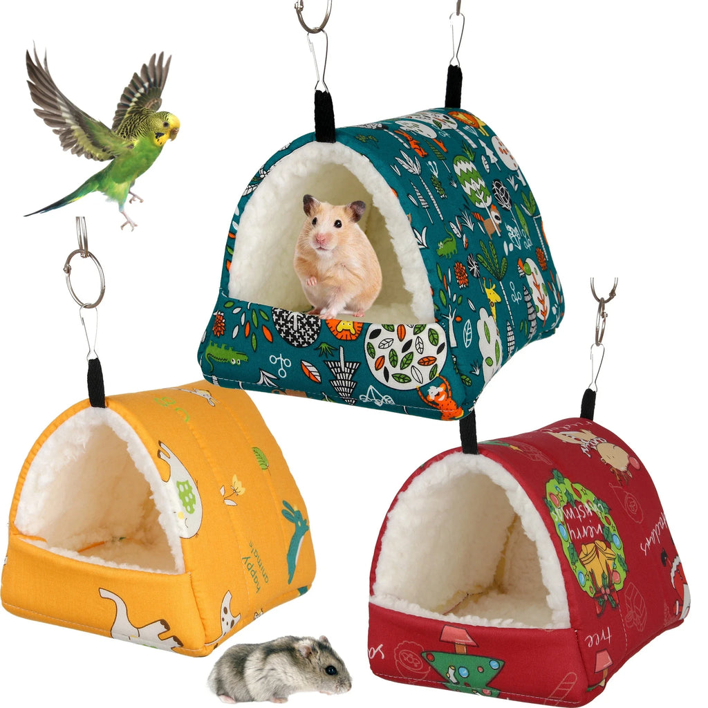 Winter Warm Hamster House & Small Animal Bed
