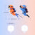 2-Pack Floating Diver Aquarium Ornaments (Orange & Blue)