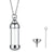 Stainless Steel Glass Memorial Pendant – Ashes Keepsake Jewelry