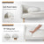 Nordic Pet Bed with Wood Legs & Cozy Pad