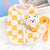 Winter Warm Clothes for Hairless Cats, Cute Cardigan Sweater with Buckle for Sphynx
