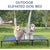 Elevated Waterproof Dog Bed, Off-Floor Design, Easy to Clean, Indoor/Outdoor Use, XL, Grey