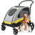 Ultra-Large Foldable Dog Stroller with 4 Wheels – Outdoor Pet Jogger Wagon for Medium and Large Dogs (Up to 121 lbs)