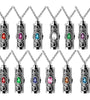 Crystal Cremation Urn Necklace - Stainless Steel Keepsake Pendant for Human Ashes with Flower Design