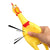 Squeaky Chicken Dog Toy - Durable Rubber Chew Toy with Squeeze Sound