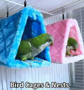 Pet Bird Hammock – Warm Hanging Hut Tent for Sleeping & Hatching, Cage Decoration