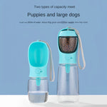Portable Dog & Cat Travel Water Cup with Food Dispenser