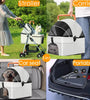 Dog Stroller with Foldable Design and Portable Food & Water Bowl Set