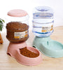 Automatic Dog & Cat Feeder with Water Bottle - Pet Feeding and Drinking Bowl