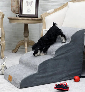 Pet Stairs for Small to Medium Dogs & Cats – 4-Layer Easy Access Ramp