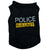Police Suit Cosplay Dog Clothes - Black Elastic Vest & T-Shirt for Dogs & Cats