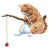 Fishing Cat Aquarium Statue