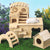 Wooden Hamster Nest with Stair Platform & Climbing Ladder