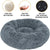 Round Dog Bed, Winter Warm Plush Basket, Washable for Small to Large Dogs & Cats