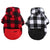 Winter Dog Hoodie - Warm Plaid Jacket with Pocket for Small to Large Dogs