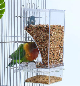 Automatic Bird Feeder – Acrylic Seed & Beverage Container for Small to Medium Parrots