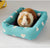 Summer Cooling Mat for Small Pets - Rattan, Cute Print, Fits Guinea Pigs, Hamsters, and Chinchillas