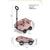 4-Wheel Lightweight Foldable Pet Stroller for Small and Medium Dogs and Cats