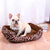 Plush Square Pet Bed – Calming Cushion Sofa for Small to Medium Dogs & Cats
