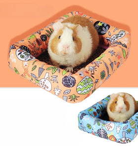 Summer Cooling Mat for Small Pets - Rattan, Cute Print, Fits Guinea Pigs, Hamsters, and Chinchillas