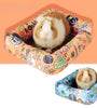 Summer Cooling Mat for Small Pets - Rattan, Cute Print, Fits Guinea Pigs, Hamsters, and Chinchillas