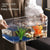 Transparent Acrylic Fish Tank - Ecological Breeding Box for Desktop Landscaping