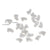 20pcs Transparent PVC Cat Nail Caps – Soft Claws for Pets, Sizes XS–L