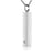 Stainless Steel Memorial Bar Pendant – Ashes Keepsake Necklace for Men & Women