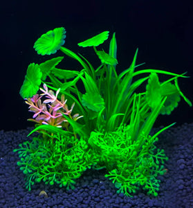 Artificial Aquarium Plants (14cm, Aquatic Grass Decoration)