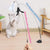 Cat Teaser Stick with Bell & Suction Cup - Durable Feather Toy