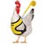 Fashion Chicken & Duck Vest Harness with Matching Collar & Lead