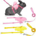 Small Animal Rabbit Harness with Leash Set for Bunny, Guinea Pig, and Ferret