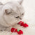 4pcs Cute Cat Socks, Anti-Slip Cotton Knit Paw Protectors for Small Cats