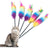 Colorful Feather Teaser Wand - Interactive Cat Toy for Play & Exercise
