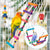 11-Piece Bird Cage Toy Set – Wood Swing, Chewable Bite Bridge, Beads, and Parrot Toys