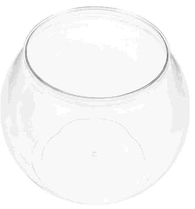 Unbreakable Plastic Fish Bowl - Round Aquarium Tank & Hydroponic Planter for Goldfish