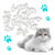 20pcs Transparent PVC Cat Nail Caps – Soft Claws for Pets, Sizes XS–L