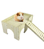 Guinea Pig Castle Hideout with Stairs & Doors - Small Pet Habitat