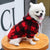 Winter Dog Hoodie - Warm Plaid Jacket with Pocket for Small to Large Dogs