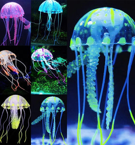 Simulated Jellyfish Aquarium Decoration - Fluorescent Fish Tank Scenery