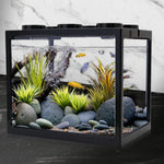 Mini Fish Tank & Betta Fish Bowl - Stackable Aquarium for Small Pets