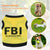 Police Suit Cosplay Dog Clothes - Black Elastic Vest & T-Shirt for Dogs & Cats